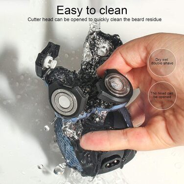 Електричний гоління голови для чоловіків Glatzen Rasierer з 5 лезами, USB, водонепроникний, з тримером та набором для догляду