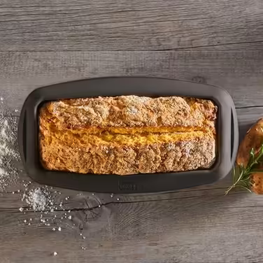 Lurch 585000 FlexiForm Loaf Pan Set of 2 / 2 Loaf Pans made of 100% BPA-free Platinum Silicone, 25 x 9 cm, Brown