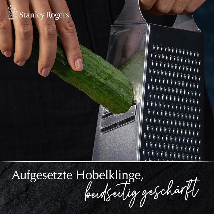 Шкребок Stanley Rogers з квадратним лезом та антиковзким дном – високоякісна нержавіюча сталь, м'який на дотик грифель, придатний для миття в посудомийній машині