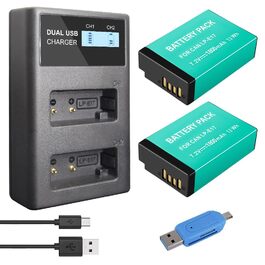 CITYORK 2 шт. акумулятори LP-E17 1800mAh + Dual USB зарядний пристрій для Canon EOS R10, R8, RP, R50, R100, 200D, 77D, 750D, 760D, 800D, 8000D, M3, M5, M6, Rebel SL2, SL3, T6i, T6s, T7i
