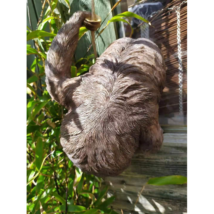 Animal Crackers Large Climbing Sloth on Rope Tree Garden Ornament Decoration Sloth Lover Gift