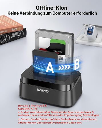 Док-станція BENFEI USB-C для HDD/SSD 2.5