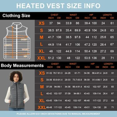 Електрична гріюча жилетка для жінок Gokozy з 5 зонами нагріву та Powerbank, сіра