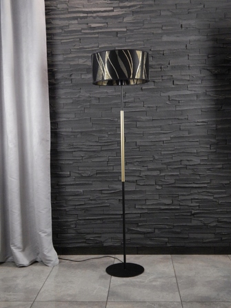 Підлогова лампа Adex E27 60 Вт, чорна, багатоколірна, жовта