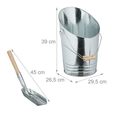 Relaxdays Charcoal Bucket with Shovel