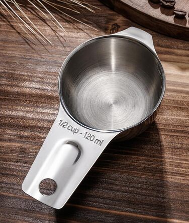 Measuring Cups and Spoons Set, Durable, 304 Premium Stainless Steel, Measuring Cups, Measuring Spoons, Kitchen Gadgets for Cooking, Baking (Large)