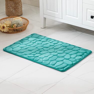 MIULEE Bathroom and Toilet Rug 50x80 cm Turquoise