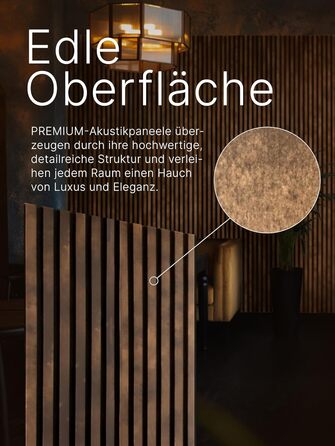 Акустичні настінні панелі з фетру Antique Bronze 345, комплект 2 шт. (275х27 см), 1.485 м² — декоративне оздоблення стін
