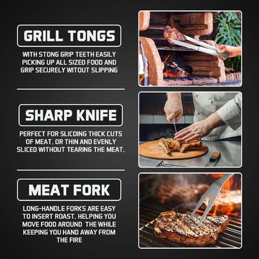 Набір аксесуарів для гриля Kyto BBQ 39 предметів з кейсом: гриль-набір, посуд для барбекю, аксесуари для гриля та мангала, для дачі, кемпінгу, подарунок для чоловіка