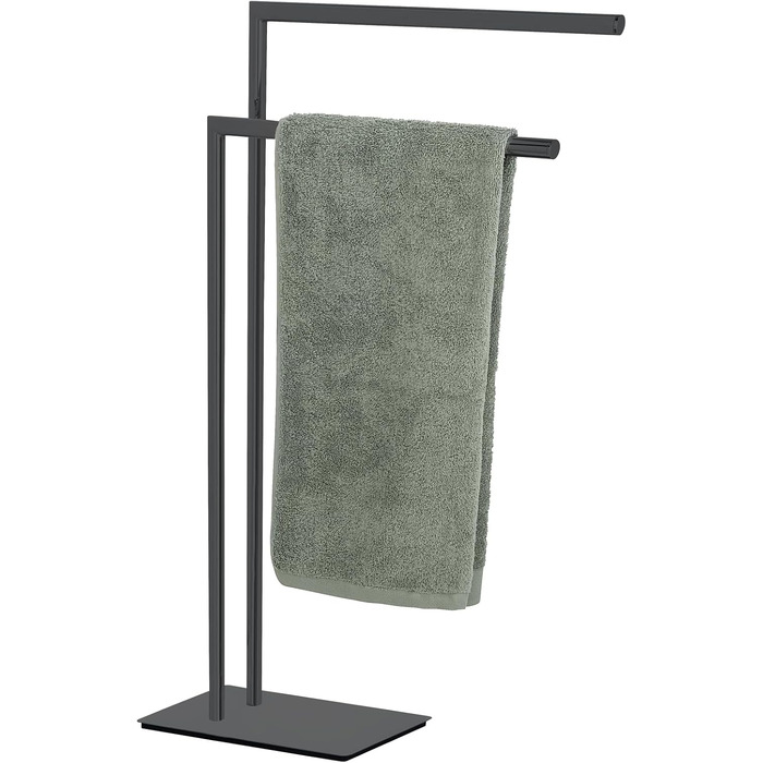 Підставка для рушників WENKO Recco, чорна, з нержавіючої сталі, 48 x 80.5 x 20 см