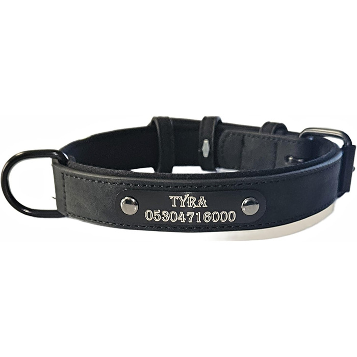 Персоналізований іменний брелок для власника собаки/кішки - іменний гравіювання, зелений (XXL, чорний)