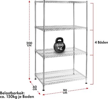 Casa Pura Heavy-Duty Shelving Unit - Decorative Grid Shelf - Metal Shelf