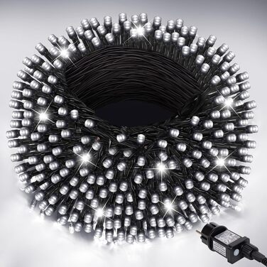 LED гірлянда 100 метрів, 800 LED, тепле світло. Декорація для дому, саду, вечірки, весілля. З таймером та пам'яттю.