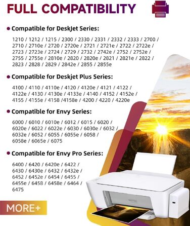 Картриджі для принтера HP 305 XL (чорний та кольоровий), сумісні з HP DeskJet 2700, 2800, 4100 та Envy 6000 серій, збільшений ресурс 750/450 сторінок