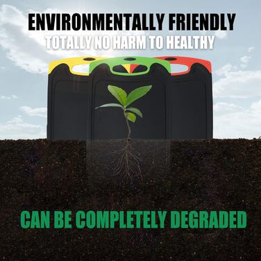 Набір обробних дощок 3 шт. | Чорний пластик з жолобками для соку та неслизькими ручками | Великі антибактеріальні дошки для кухні | BPA-Free для фруктів/овочів/м'яса (червоний+зелений+жовтий)