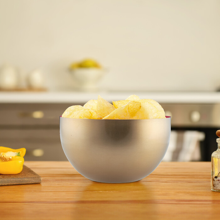 Relaxdays Two-tone stainless steel salad bowl