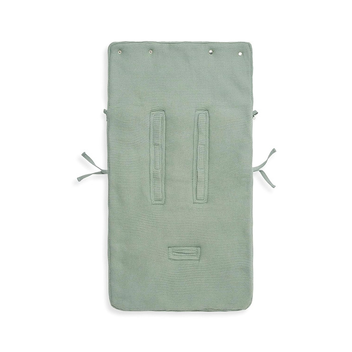 Дитячий конверт Jollein Basic Knit Forest Green для автокрісла та коляски, трикотажний, флісовий, універсальний, зелений