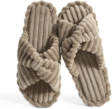 Жіночі домашні тапочки Star Vibe: м'які, теплі, коричневі, 42/43 EU