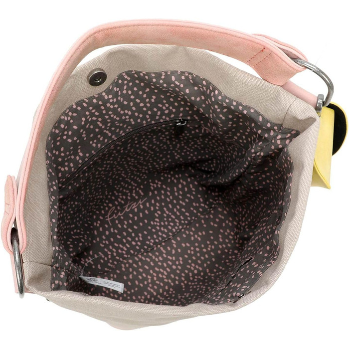 Сумка жіноча Fritzi Izzy Olga Canvas Hobo (бавовняний мікс) через плече, міська/пляжна, веганська, знімний чохол для окулярів, 37x27x17 см, чорний, рожевий, помаранчевий, зелений, блакитний, рожевий, фіолетовий, м'ятний, бежевий