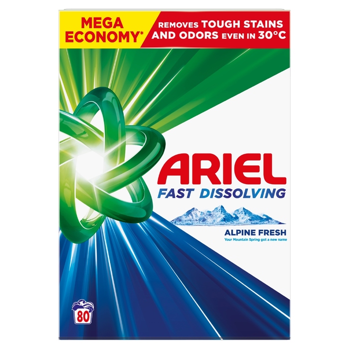 Пральний порошок Ariel Fast Dissolving Mountain Spring, 4.4 кг