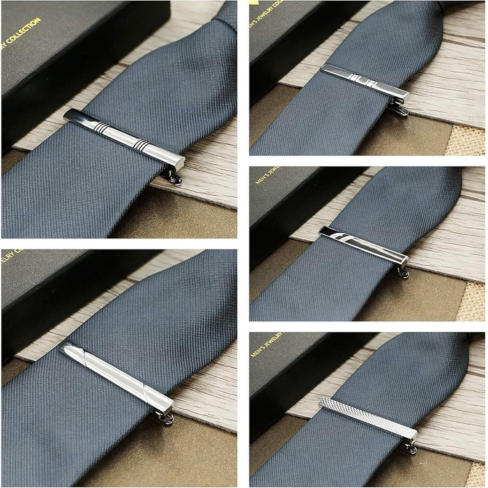 Набір затискачів для краватки YADOCA (4-10 шт.) мідні, класичні, для чоловіків, з подарунковою коробкою - ідеально для весілля та бізнесу