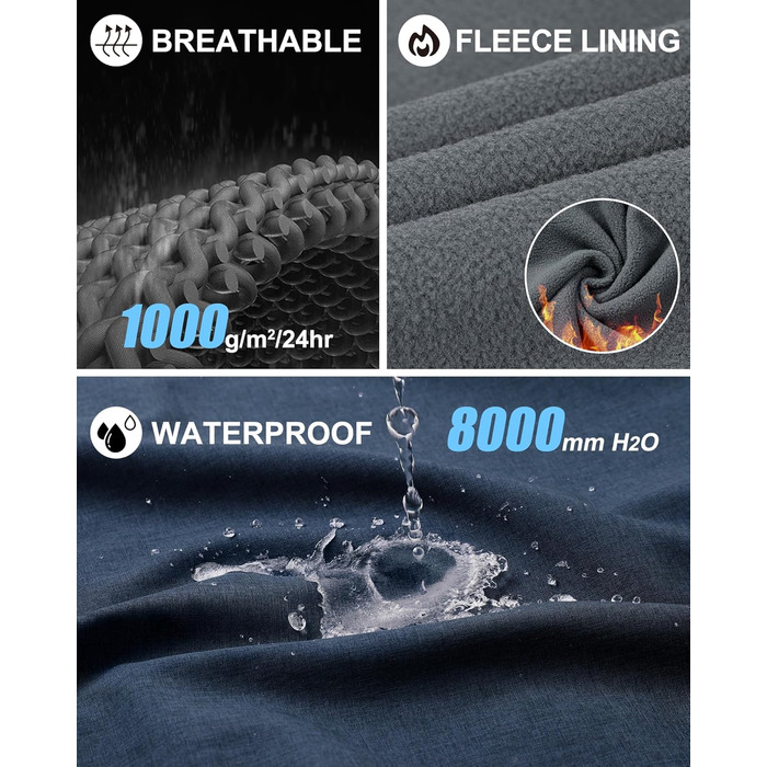 Чоловіча розкішна жилетка Softshell Weste 33,000ft з капюшоном, водонепроникна, темно-синього кольору (Heidekraut)