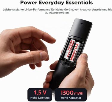 Набір акумуляторів PHOTOOLEX AAA Ni-MH 1300mWh (8 шт.) з зарядним пристроєм, перезарядні літієві батарейки
