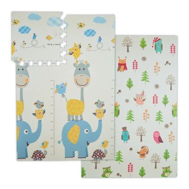 Relaxdays Puzzlemat Duo: Owl / Elephant