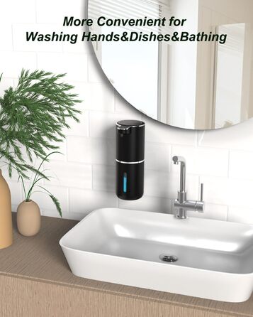 Автоматичний диспенсер для мила Dalugo USB-C, електричний сенсорний дозатор мила, 4 рівня, для кухні та ванної кімнати, білий