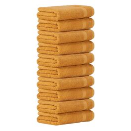 Набір махрових рушників 50x100 см, 10 шт, 100% бавовна, 600 г/м², Oeko-TEX, золотий колір
