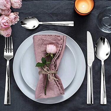 HaWare Cutlery Set, 60-Piece Cutlery Set for 12 People with Knife, Fork, Spoon, Stainless Steel Flatware for Family/Party/Hotel/Restaurant, High-Gloss Polished & Dishwasher Safe