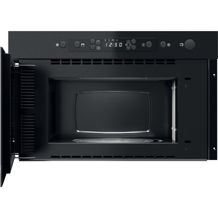 Вбудована мікрохвильова піч Whirlpool MBNA920B, чорна, 750 Вт, 22 л, з грилем