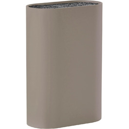 Zone Denmark Singles Knife Block without knives, Knife Block, Knife Holder, Knife Stand, Storage for all knives, 17 x 9 cm, Height 24 cm, Taupe (Brown)