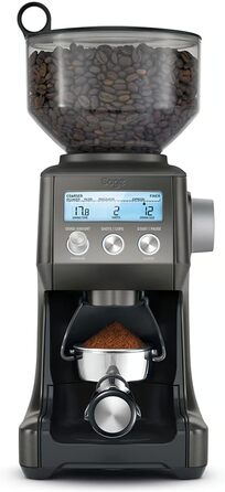 Sage The Smart Grinder Pro кавомолка з конічним жорном, програмована, автоматична, нержавіюча сталь, чорна