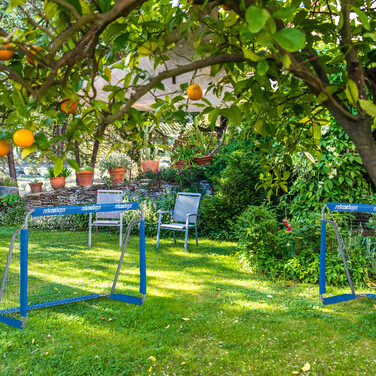 Relaxdays 2-Piece Blue Football Goal Set