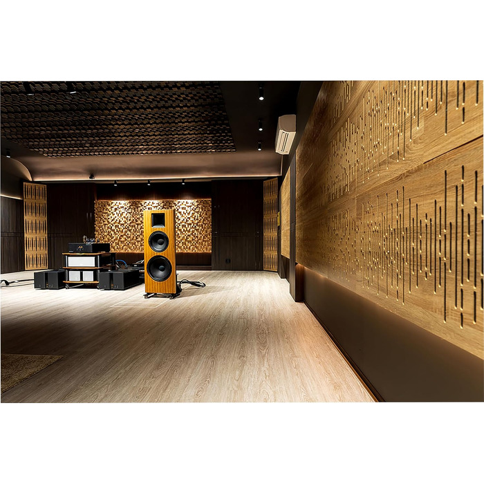 Набір акустичних диффузорів 2D для звукоізоляції та поглинання шуму, 50 x 50 см, колір Sonoma SIRIUS (150мм), 2 шт.