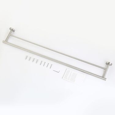 Тримач для рушників KES, подвійний, з нержавіючої сталі SUS304, 60 см, настінний, A2001S60