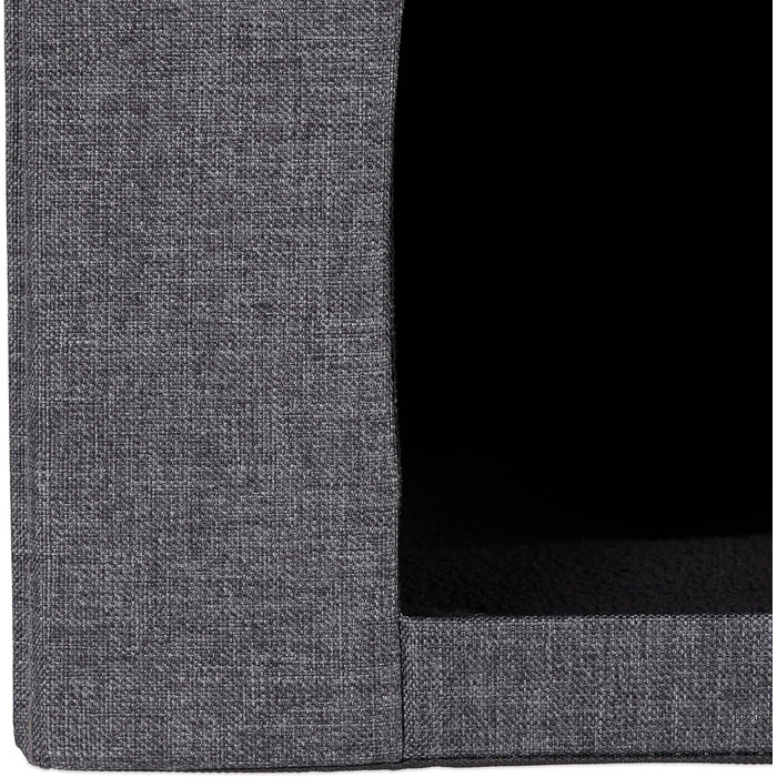 Кігтечка для котів Relaxdays, складана лавка, сіра, 38,5 x 74,5 x 37 см