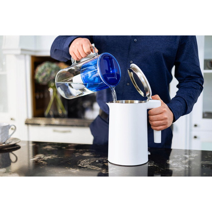 Скляний фільтр-кувшин Wessper D2 BOROSILICATE 3л, синій + 12 фільтрів