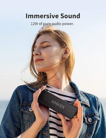 Anker SoundCore 2 Bluetooth колонка: потужний звук, баси, 24 год, IPX7 водозахист, для iPhone, Samsung