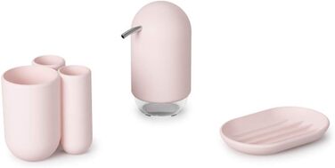 Тримач для мила Umbra Touch овальної форми з м'яким покриттям для ванної кімнати та кухні, білий, 14 x 9 x 2 см