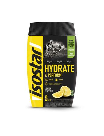 Isostar Hydrate & Perform - Lemon - 2x400g Powder | 2-Pack + Original 1000ml Drink Bottle