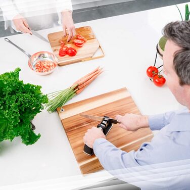 Точилка для ножів Spitzer Premium ручна, 2 ступені, для сталевих ножів, з антиковзною основою, нержавіюча сталь/чорний