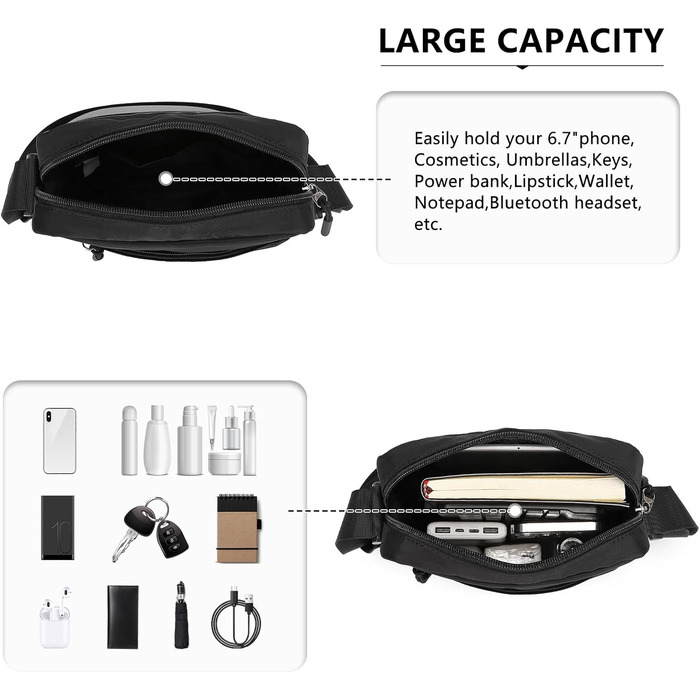 KONO Рюкзак для школи 3-в-1, Набір: рюкзак, сумка через плече, пенал, для ноутбука 15.6