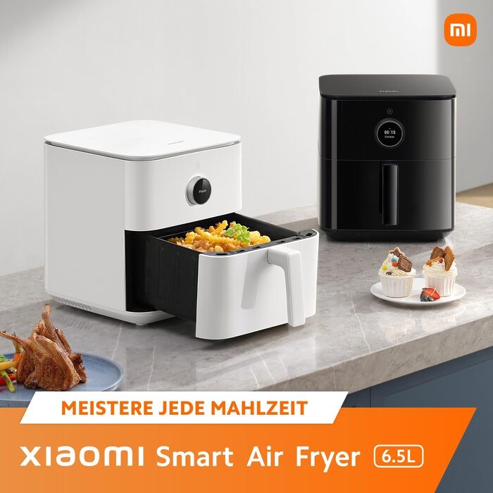 Фритюрниця повітряна Xiaomi Smart Air Fryer 6.5L, біла, смарт-керування