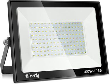 Bright LED Floodlight Outdoor 100W Warm White, Outdoor Floodlight, Super Bright 10000LM Floodlight, Outdoor Spotlight IP66 Waterproof, 3000K Outdoor Spotlight, Warm Floodlight for Garden, Garage, Yard (Warm White, 100W)
