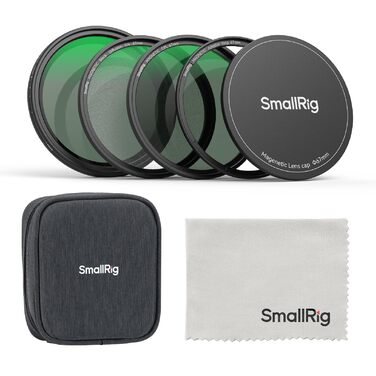 SMALLRIG Набір фільтрів для об'єктива 67мм (VND+CPL+Black Mist) + адаптер + кришка + сумка + серветка для телефону/камери