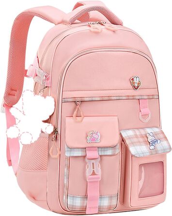 Дитячий рюкзак для дівчаток-підлітків, рожевий: зручний та водонепроникний для школи та подорожей (9-15 років)