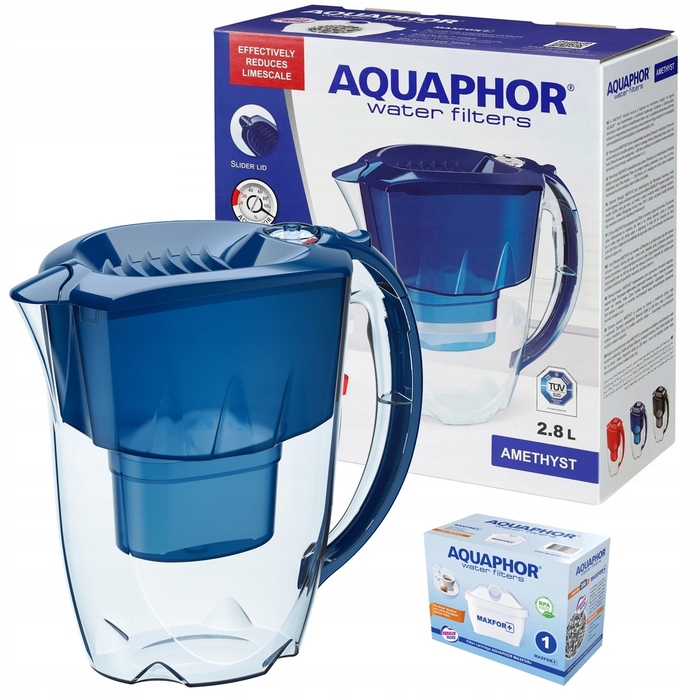 Фільтруючий глечик Aquaphor 2,8 л, синій, з 5 картриджами B25