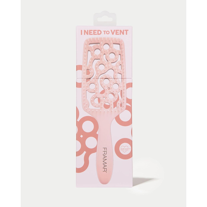 FRAMAR Щітка для волосся без заплутування - щітка для волосся, фен-щітка, щітка для сушіння, дамська щітка, щітка для мокрого волосся, щітка для довгатого волосся, щітка для сушіння, щітка з вентиляцією (Champagne)